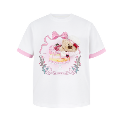 13DE MARZO BabyBear Strawberry Cake T-shirt - 13DE MARZO