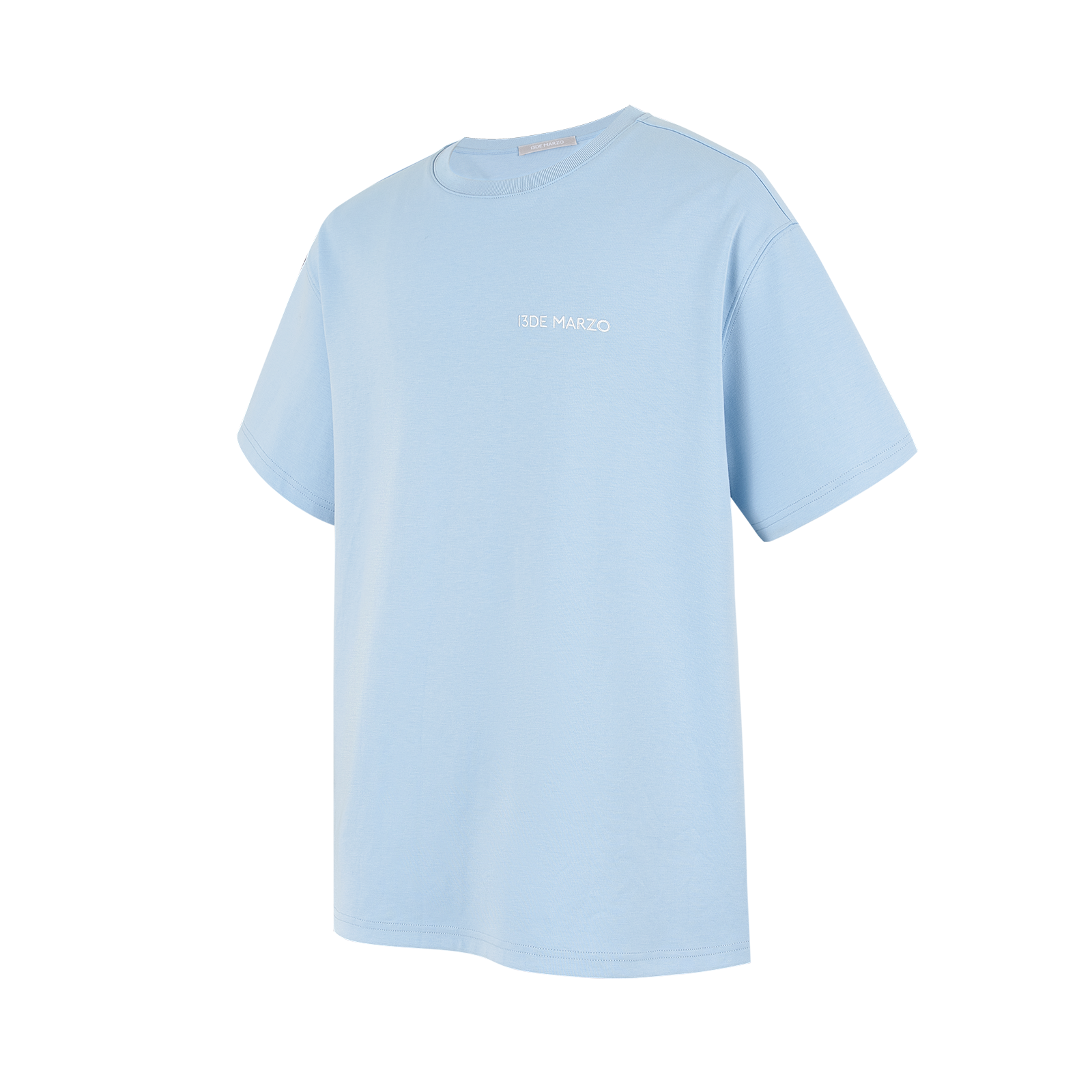 13DE MARZO Shimmer Logo Print Bear T-shirt Blue - 13DE MARZO