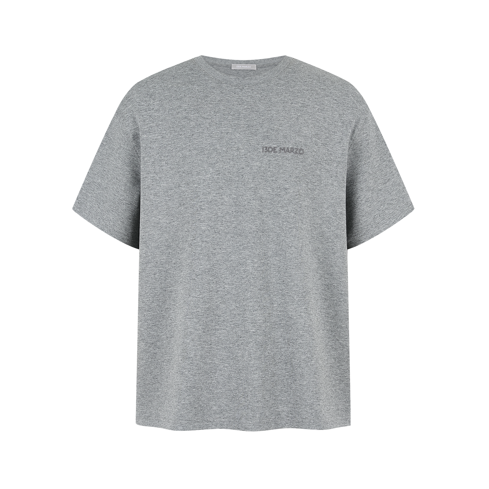 13DE MARZO Shimmer Logo Print Bear T-shirt Grey - 13DE MARZO