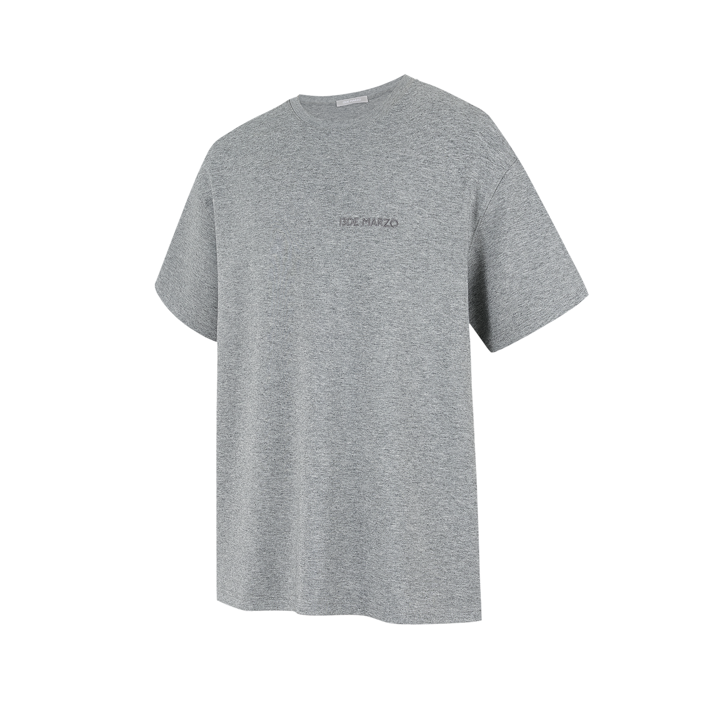 13DE MARZO Shimmer Logo Print Bear T-shirt Grey - 13DE MARZO
