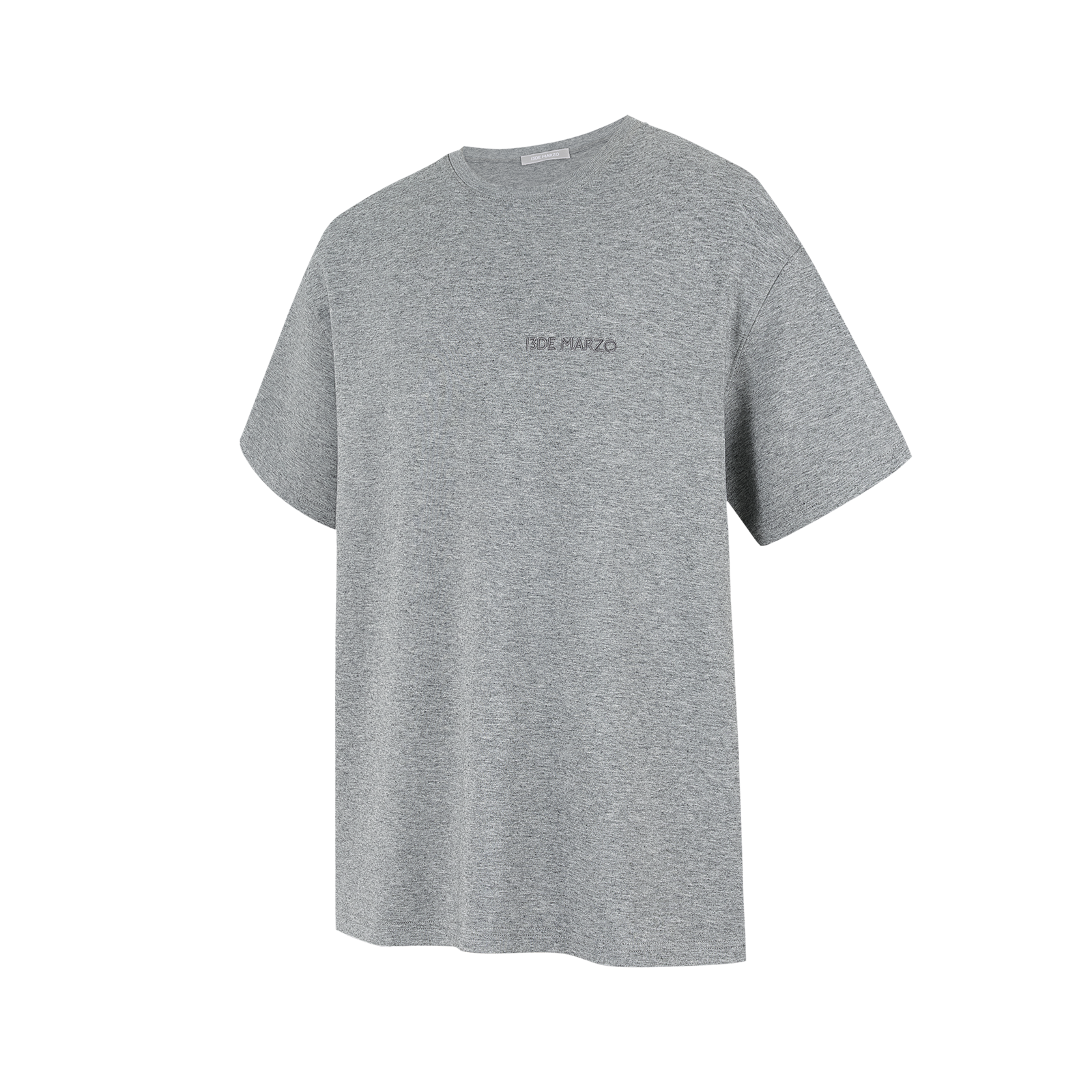 13DE MARZO Shimmer Logo Print Bear T-shirt Grey - 13DE MARZO