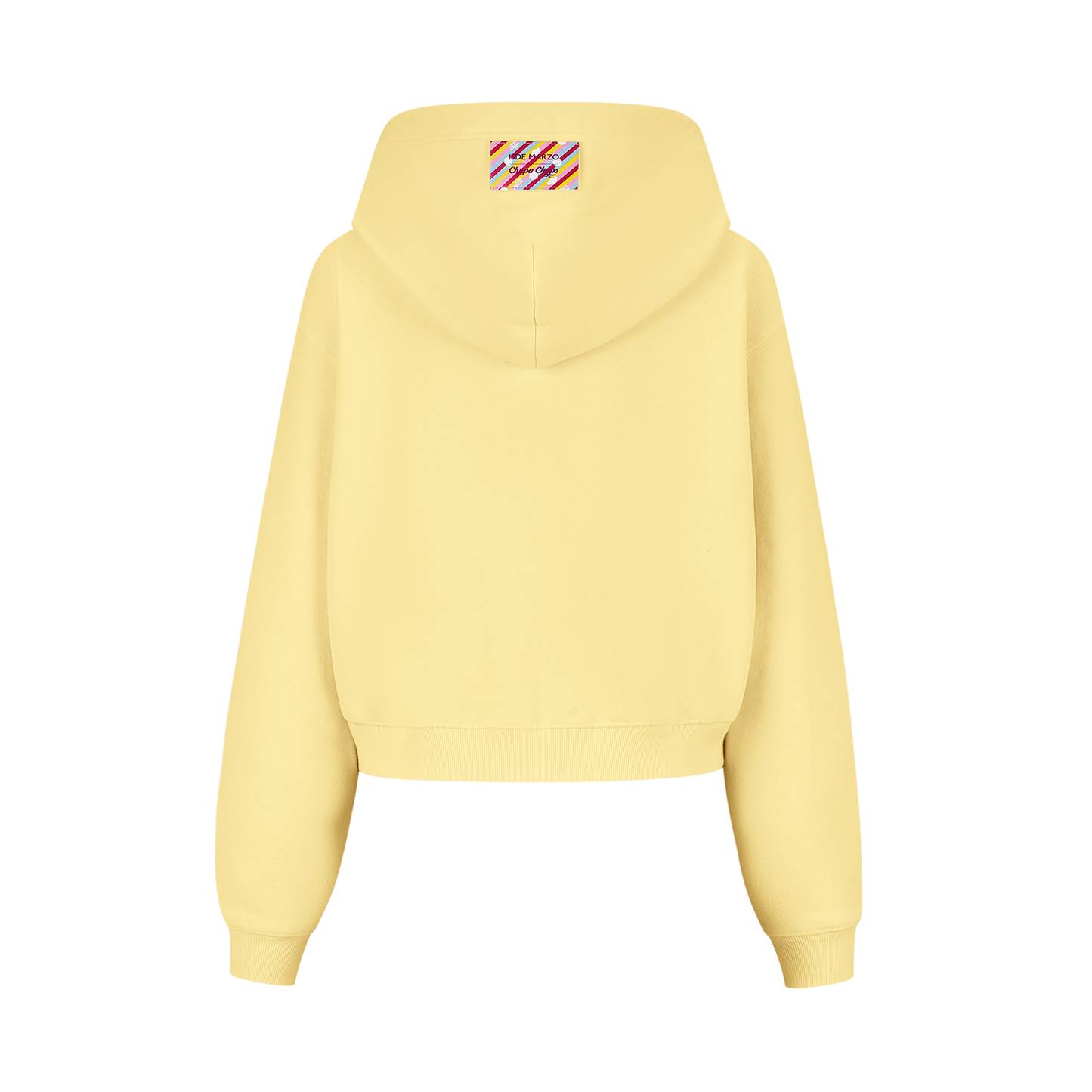 13DE MARZO Lollipop Wrapper Cropped Hoodie Yellow - 13DE MARZO