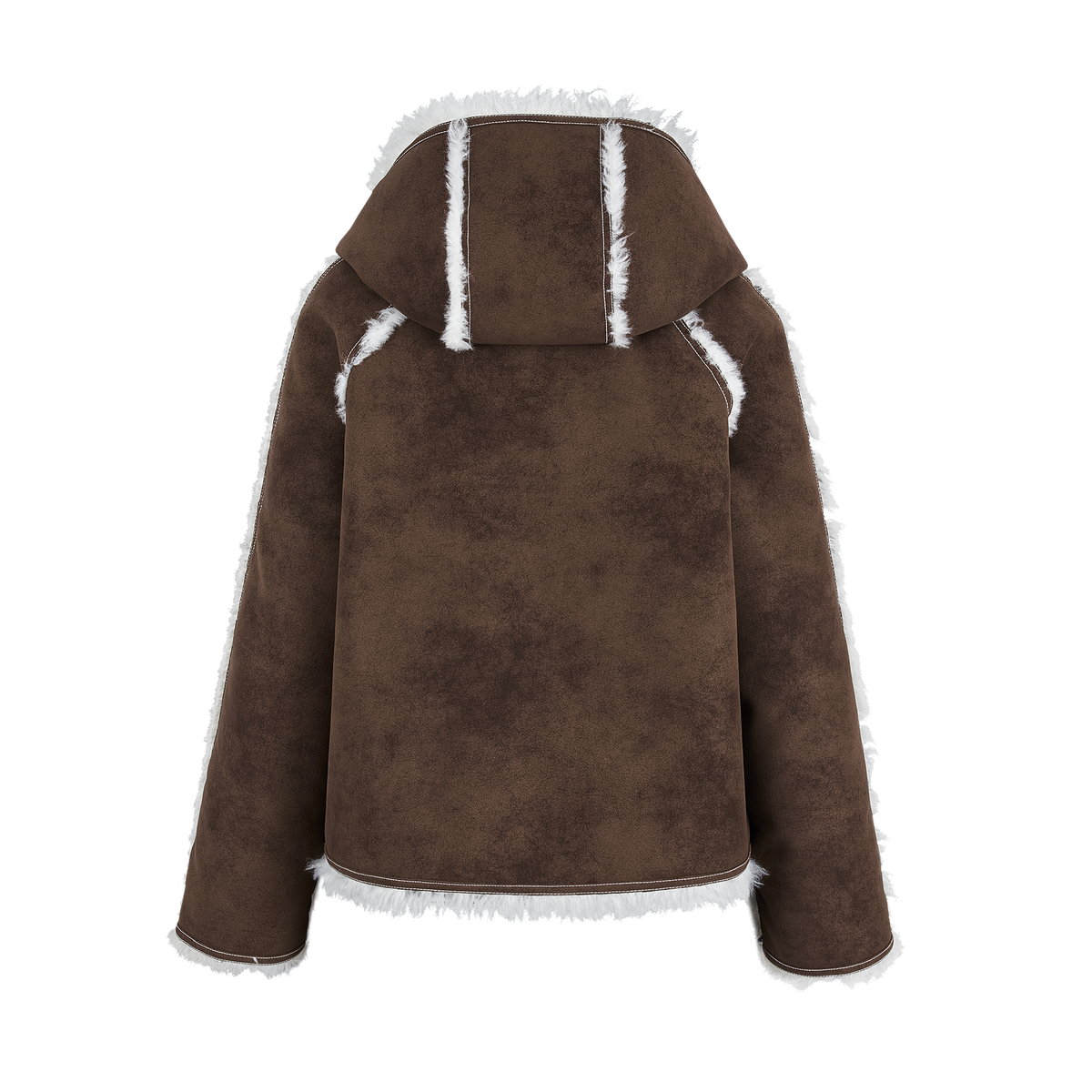 13DE MARZO Reversible Toggle Cropped Jacket Brown - 13DE MARZO
