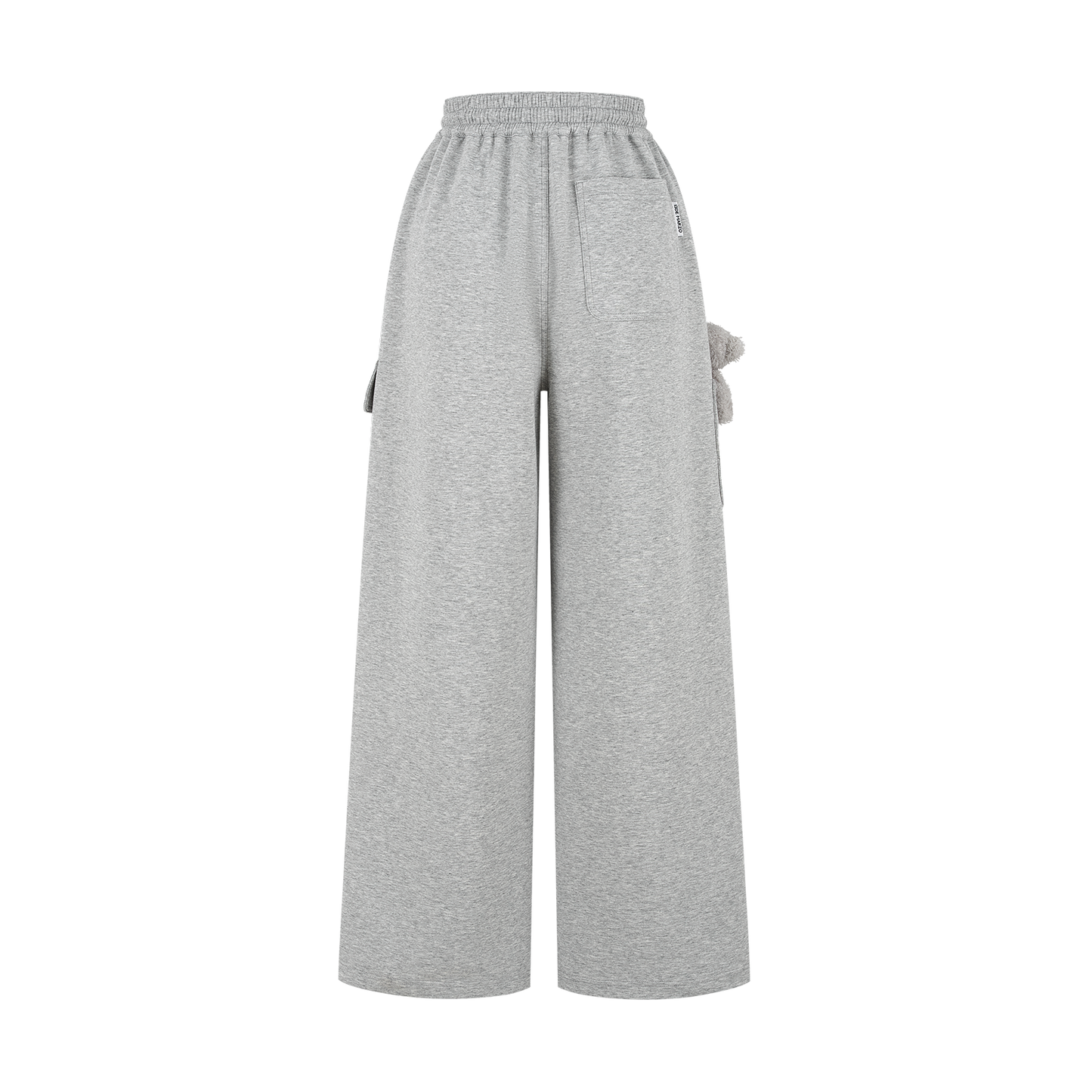 13DE MARZO Pocket Bear Wide-leg Sweatpants Grey - 13DE MARZO