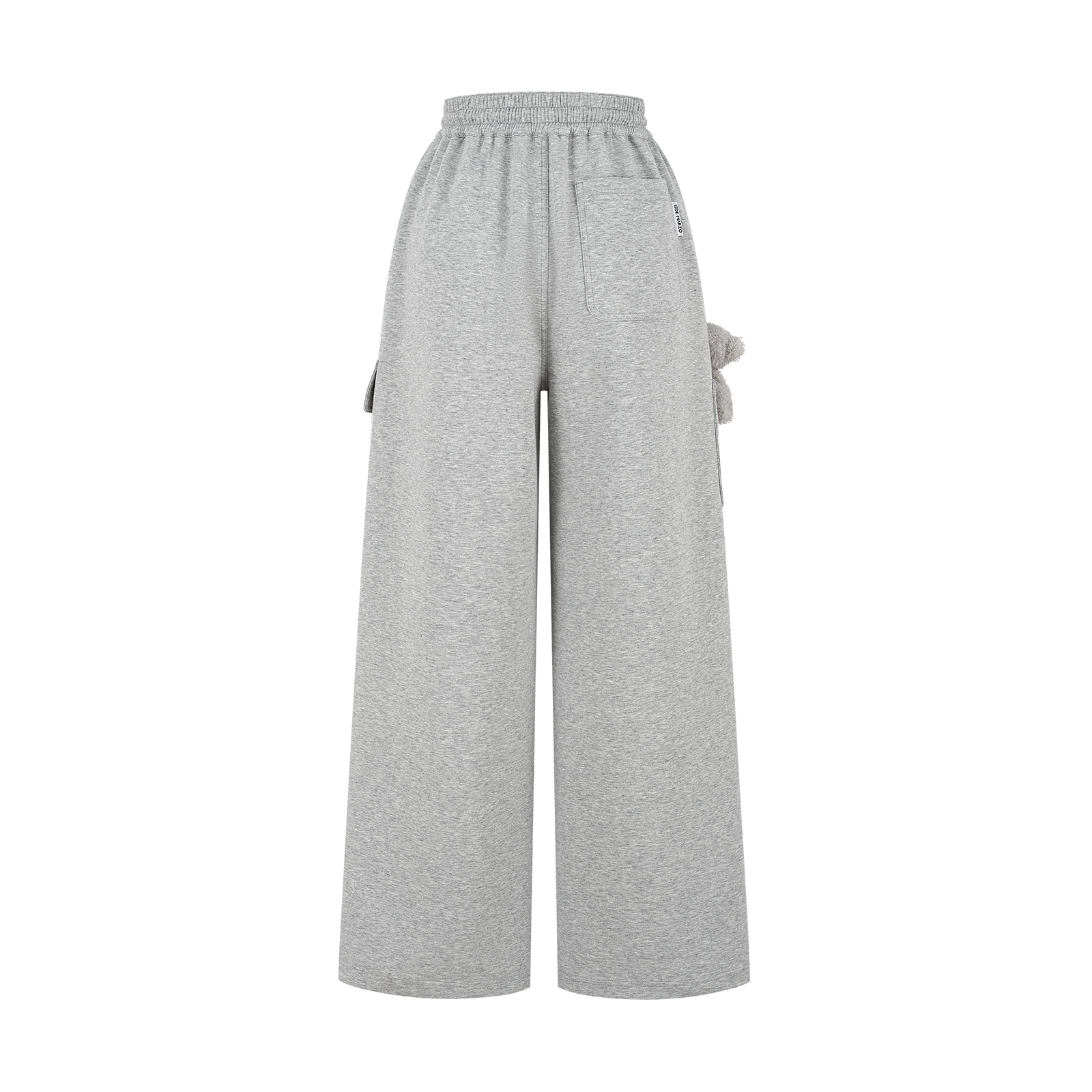 13DE MARZO Pocket Bear Wide-leg Sweatpants Grey - 13DE MARZO