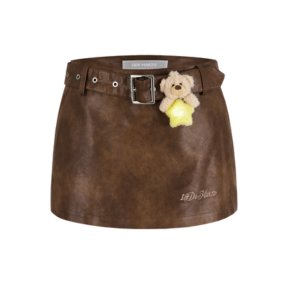 13DE MARZO Luminous Bear Skort Brown