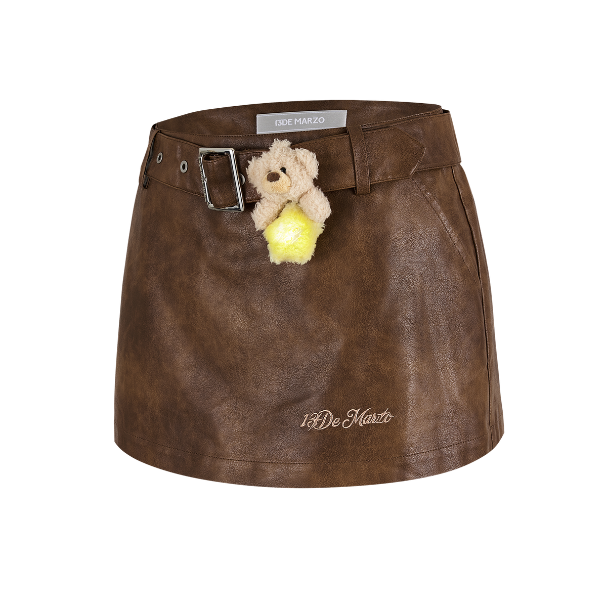 13DE MARZO Luminous Bear Skort Brown