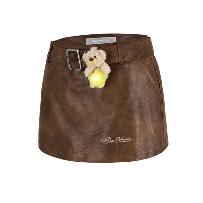 13DE MARZO Luminous Bear Skort Brown