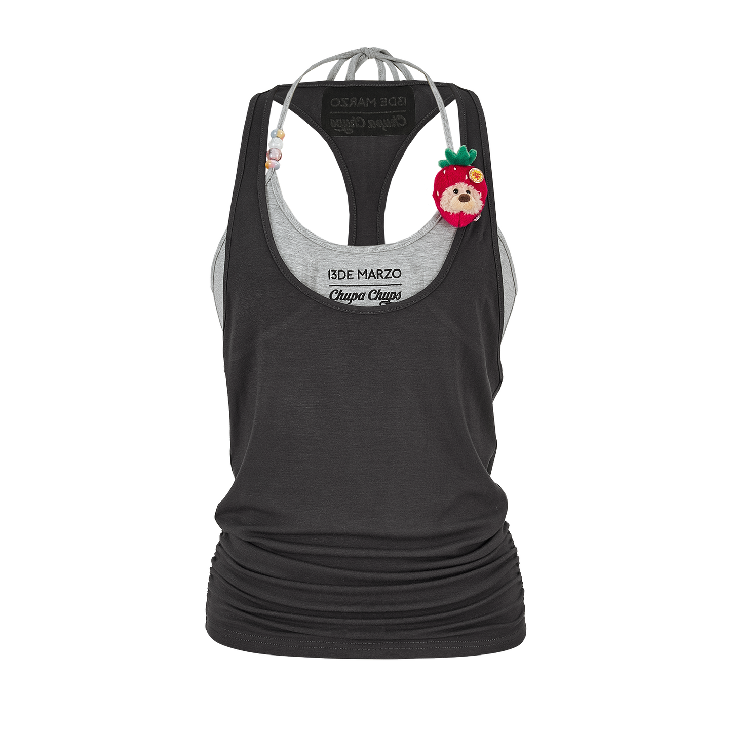 13DE MARZO Lollipop Cami Top Set Dark Grey - 13DE MARZO
