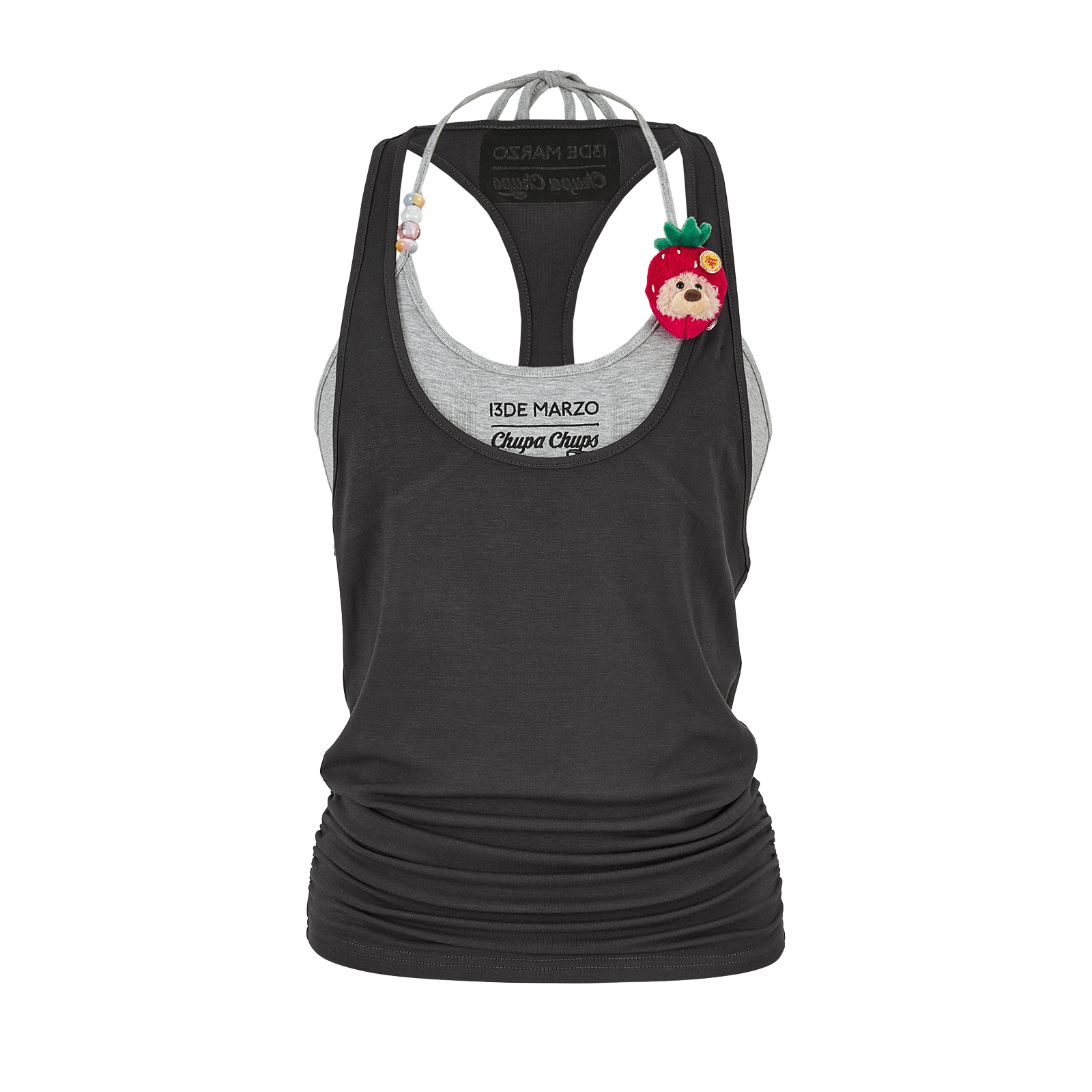 13DE MARZO Lollipop Cami Top Set Dark Grey - 13DE MARZO