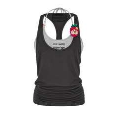 13DE MARZO Lollipop Cami Top Set Dark Grey
