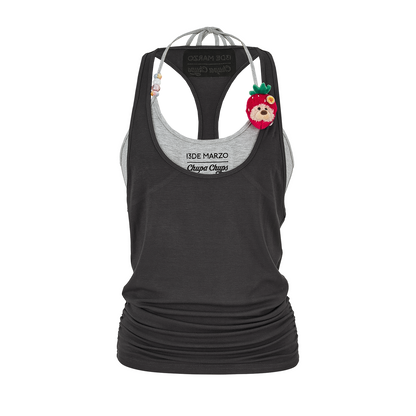 13DE MARZO Lollipop Cami Top Set Dark Grey - 13DE MARZO