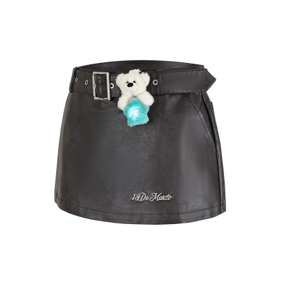 13DE MARZO Luminous Bear Skort Dark Brown