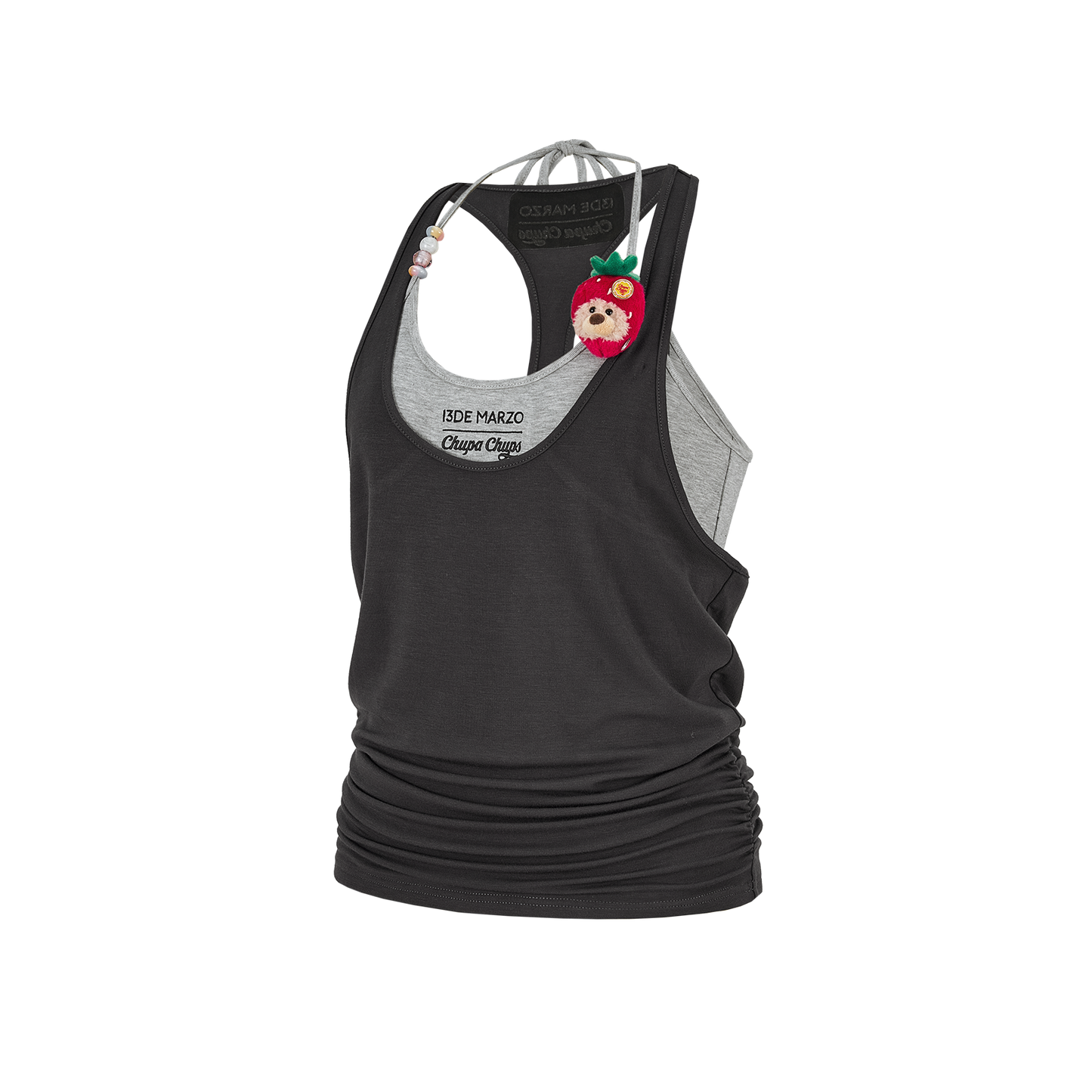 13DE MARZO Lollipop Cami Top Set Dark Grey - 13DE MARZO
