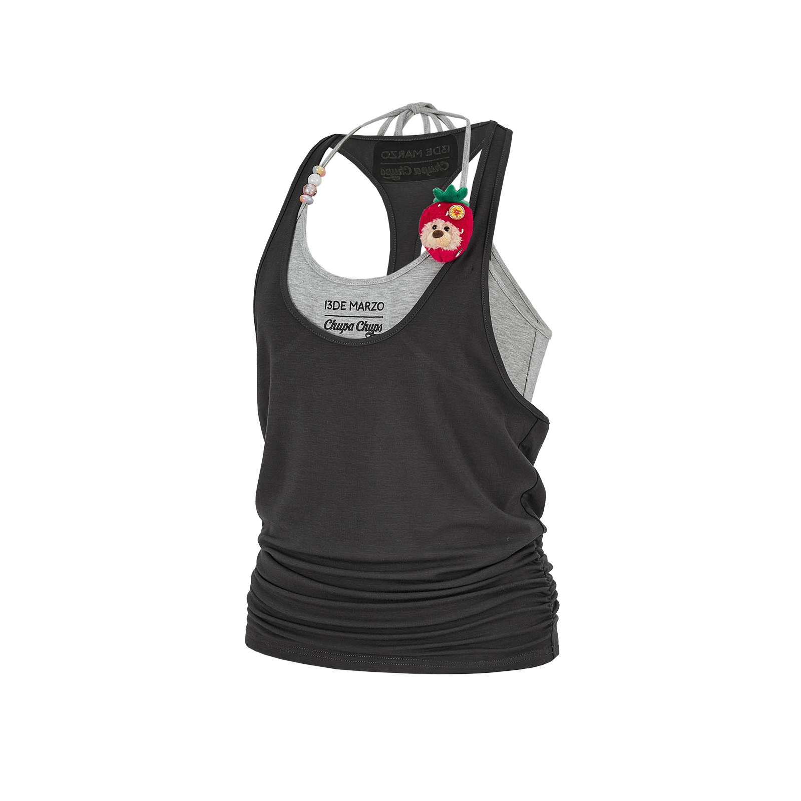 13DE MARZO Lollipop Cami Top Set Dark Grey - 13DE MARZO