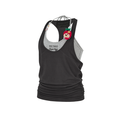 13DE MARZO Lollipop Cami Top Set Dark Grey - 13DE MARZO