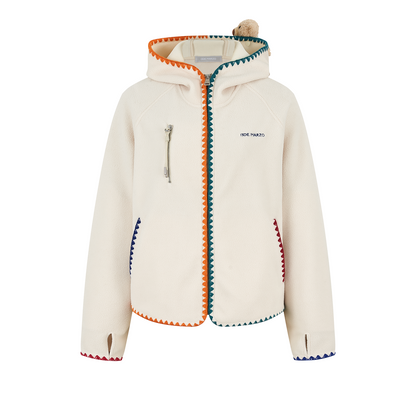 13DE MARZO Marzo Valley Fleece Jacket White
