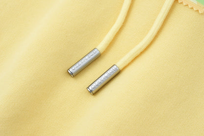 13DE MARZO Lollipop Wrapper Cropped Hoodie Yellow - 13DE MARZO