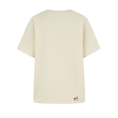 13DE MARZO Valley Pumpkin Print T-shirt Almond