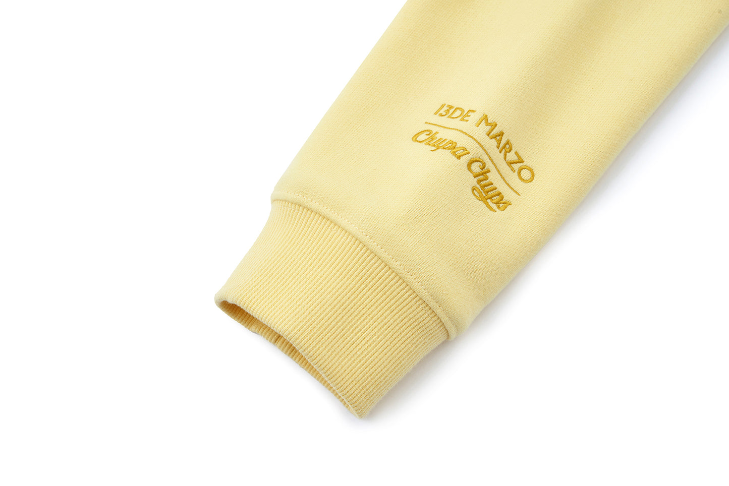 13DE MARZO Lollipop Wrapper Cropped Hoodie Yellow - 13DE MARZO