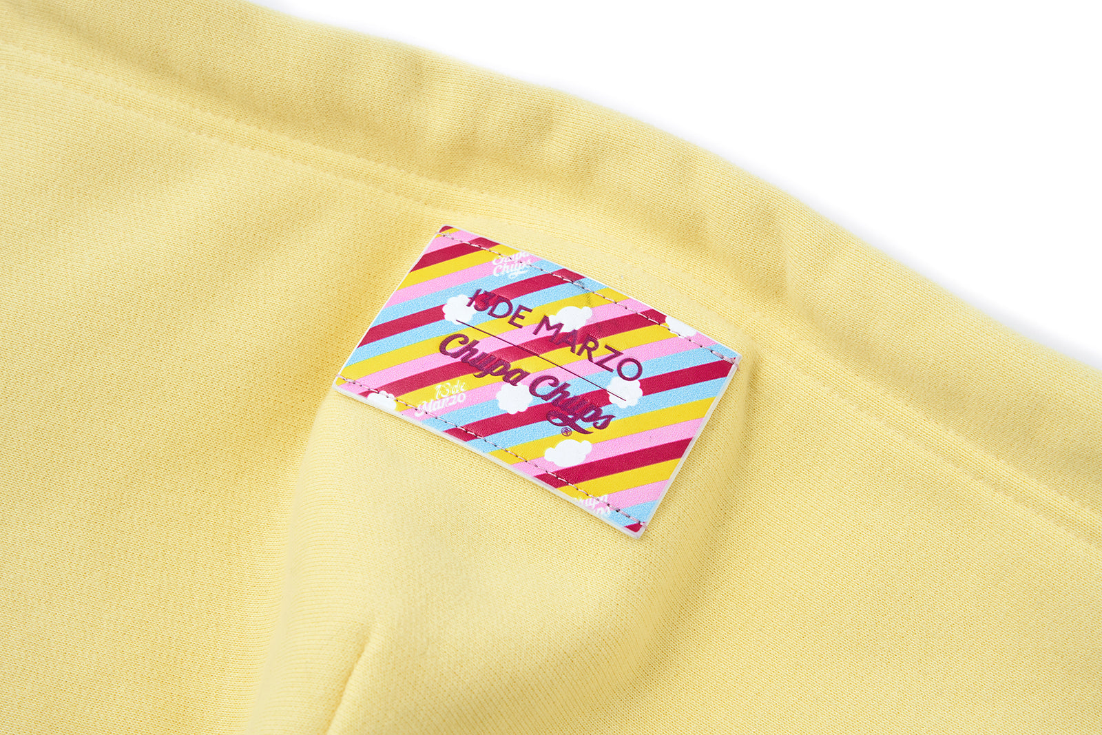 13DE MARZO Lollipop Wrapper Cropped Hoodie Yellow - 13DE MARZO