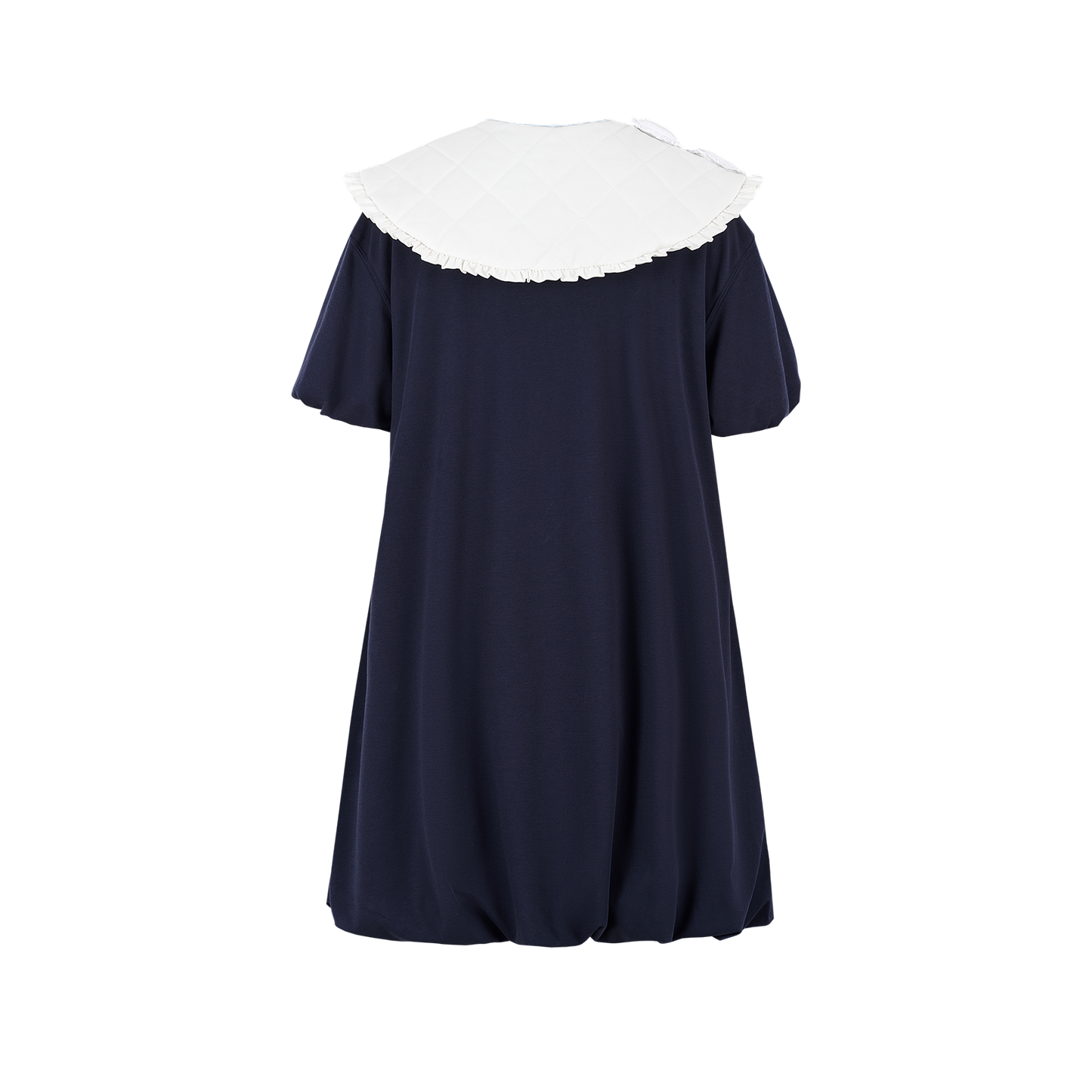 13DE MARZO Nighty Night Bear Collar T-shirt Navy Blue