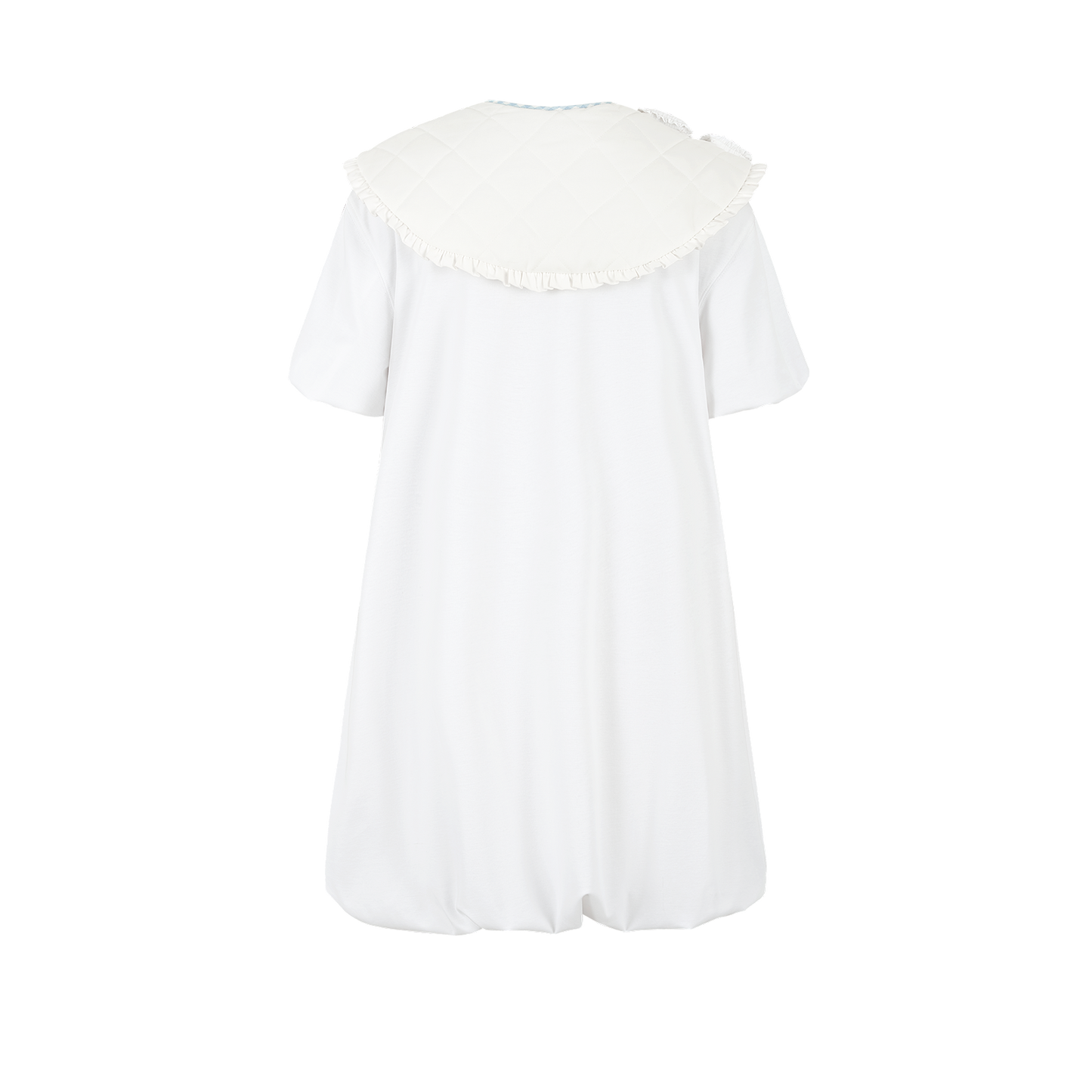 13DE MARZO Nighty Night Bear Collar T-shirt White