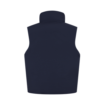 13DE MARZO Nighty Night Bear Down Vest Navy Blue