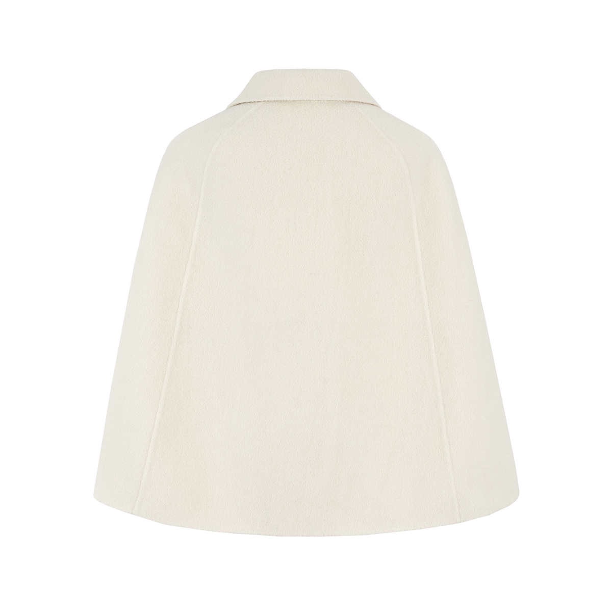 13DE MARZO Bow Bear Wool Cape Coat Beige