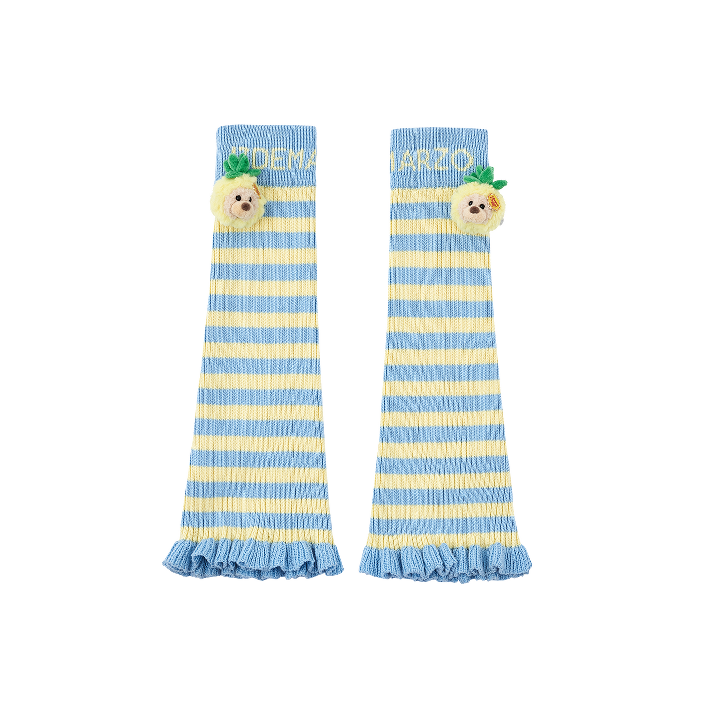 13DE MARZO Bear Rainbow Leg Warmer Blue - 13DE MARZO