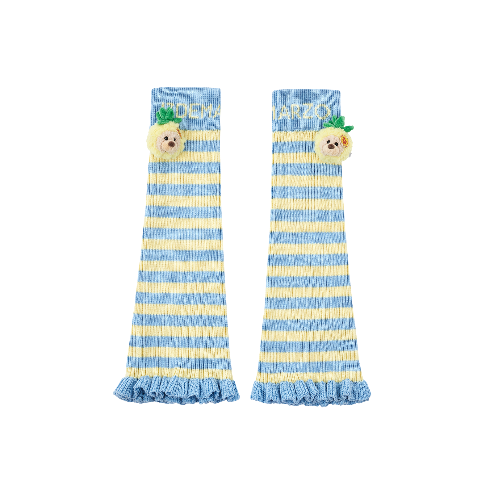 13DE MARZO Bear Rainbow Leg Warmer Blue - 13DE MARZO
