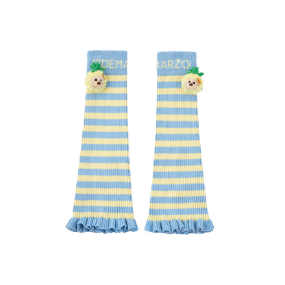 13DE MARZO Bear Rainbow Leg Warmer Blue - 13DE MARZO
