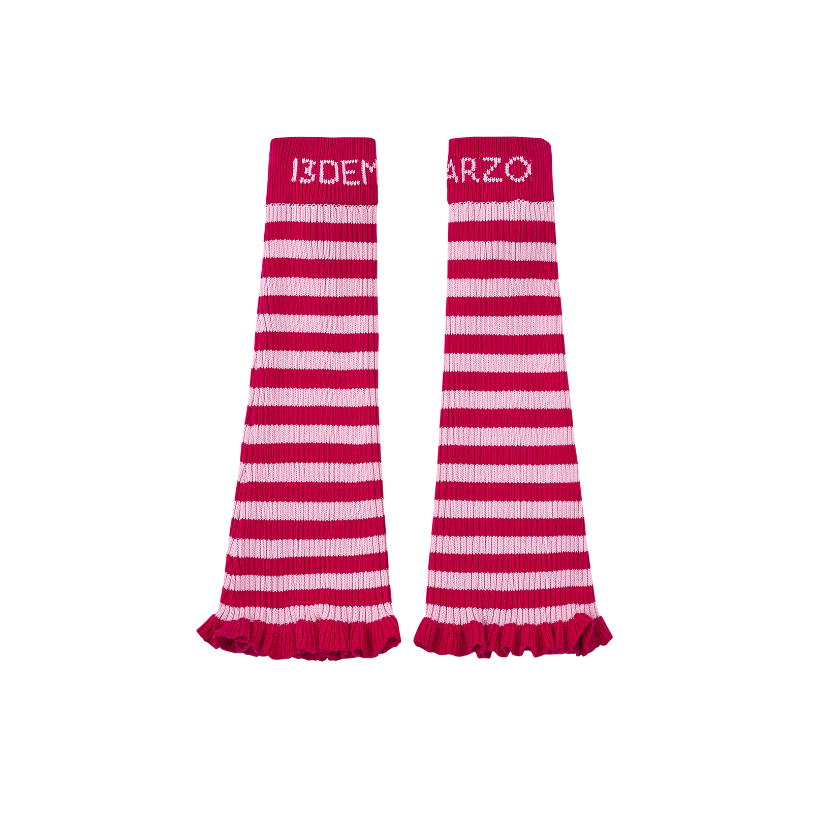 13DE MARZO Bear Rainbow Leg Warmer Rose Red - 13DE MARZO
