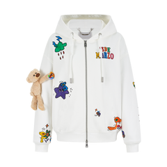 13DE MARZO DIY Colour-Fill Zipped Hoodie