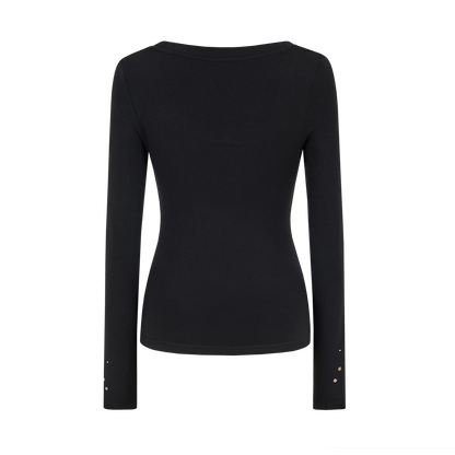 13DE MARZO Luminous Bear Star Under Shirt Black