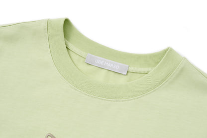 13DE MARZO Valley Pumpkin Print T-shirt Green