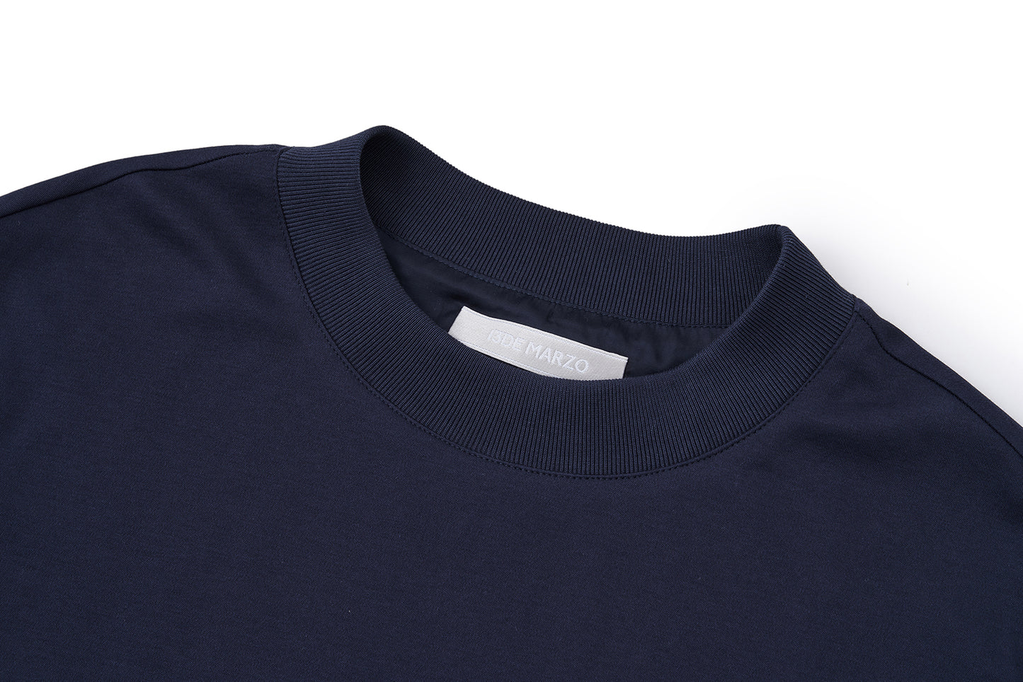 13DE MARZO Nighty Night Bear Collar T-shirt Navy Blue