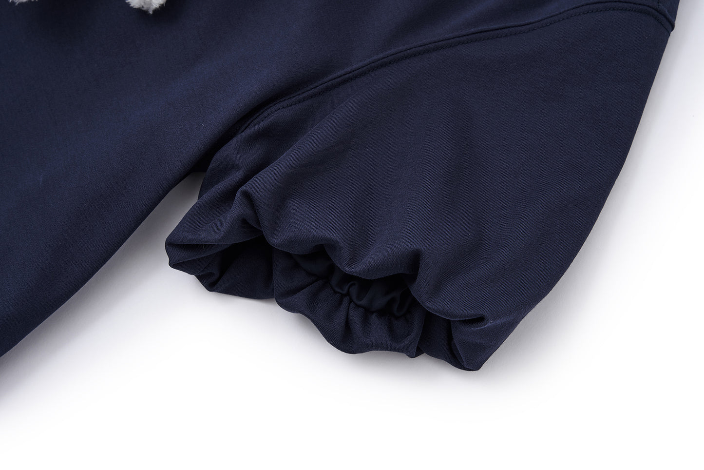 13DE MARZO Nighty Night Bear Collar T-shirt Navy Blue