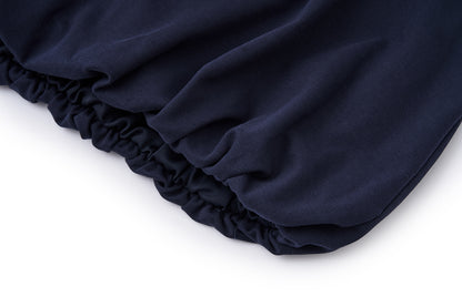 13DE MARZO Nighty Night Bear Collar T-shirt Navy Blue