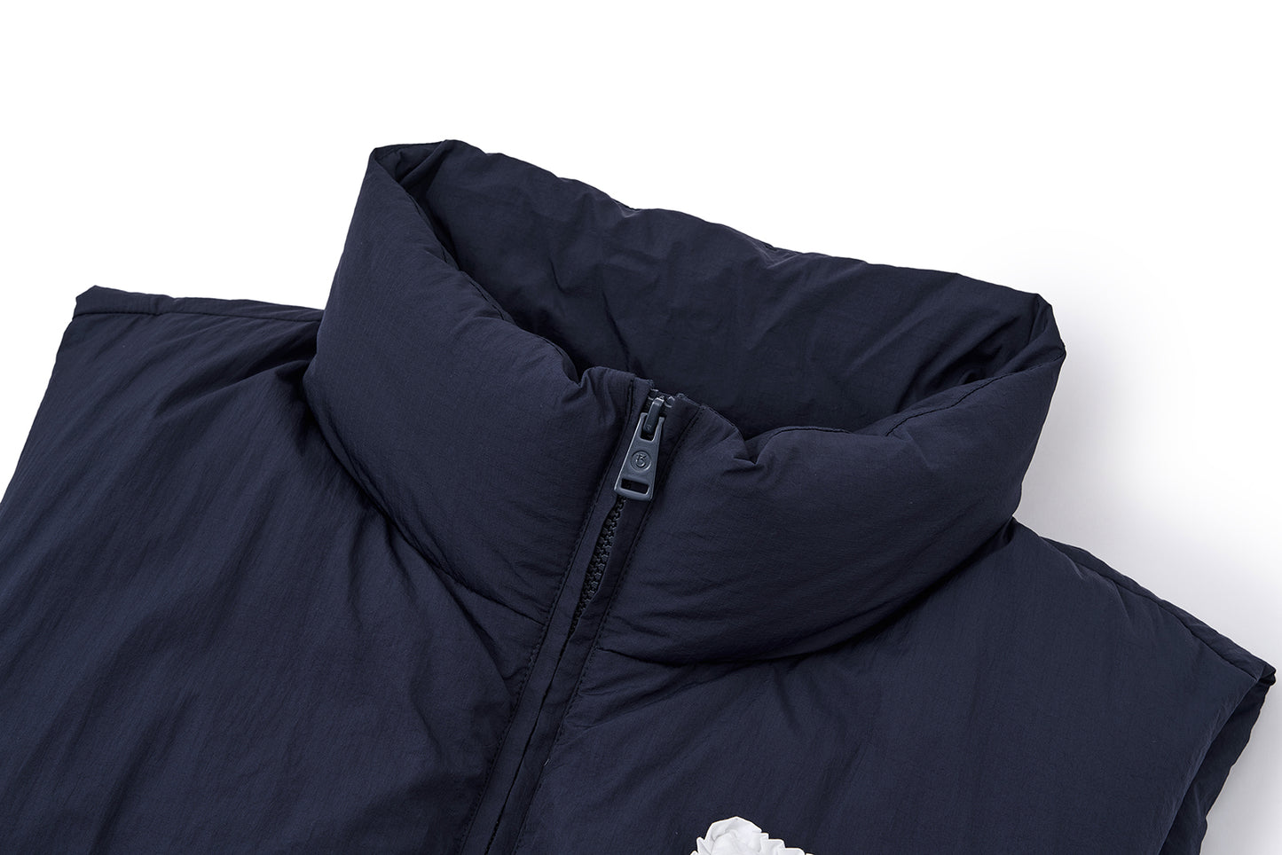 13DE MARZO Nighty Night Bear Down Vest Navy Blue