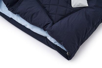 13DE MARZO Nighty Night Bear Down Vest Navy Blue