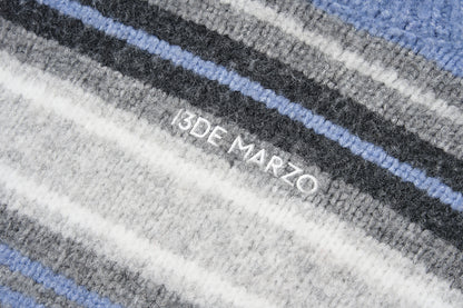 13DE MARZO Marzo Valley Colored Lines Sweater Blue