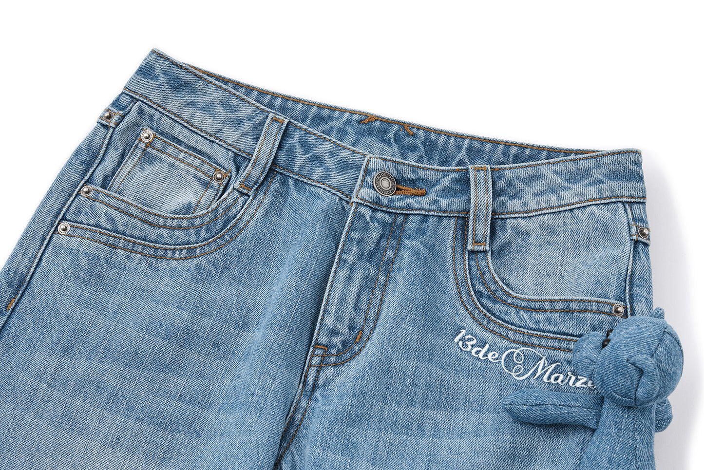 13DE MARZO Doozoo Straight-leg Jeans Blue