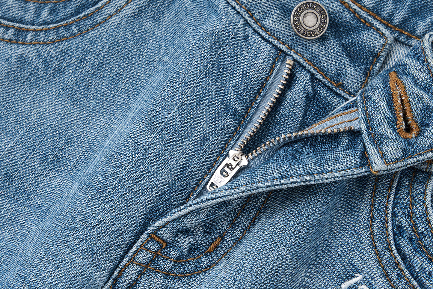 13DE MARZO Doozoo Straight-leg Jeans Blue