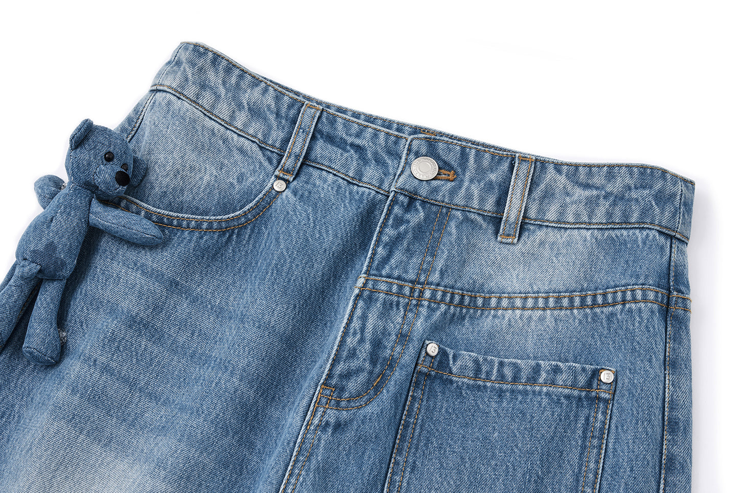 13DE MARZO Bear Base Jeans Blue