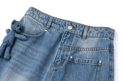 13DE MARZO Bear Base Jeans Blue