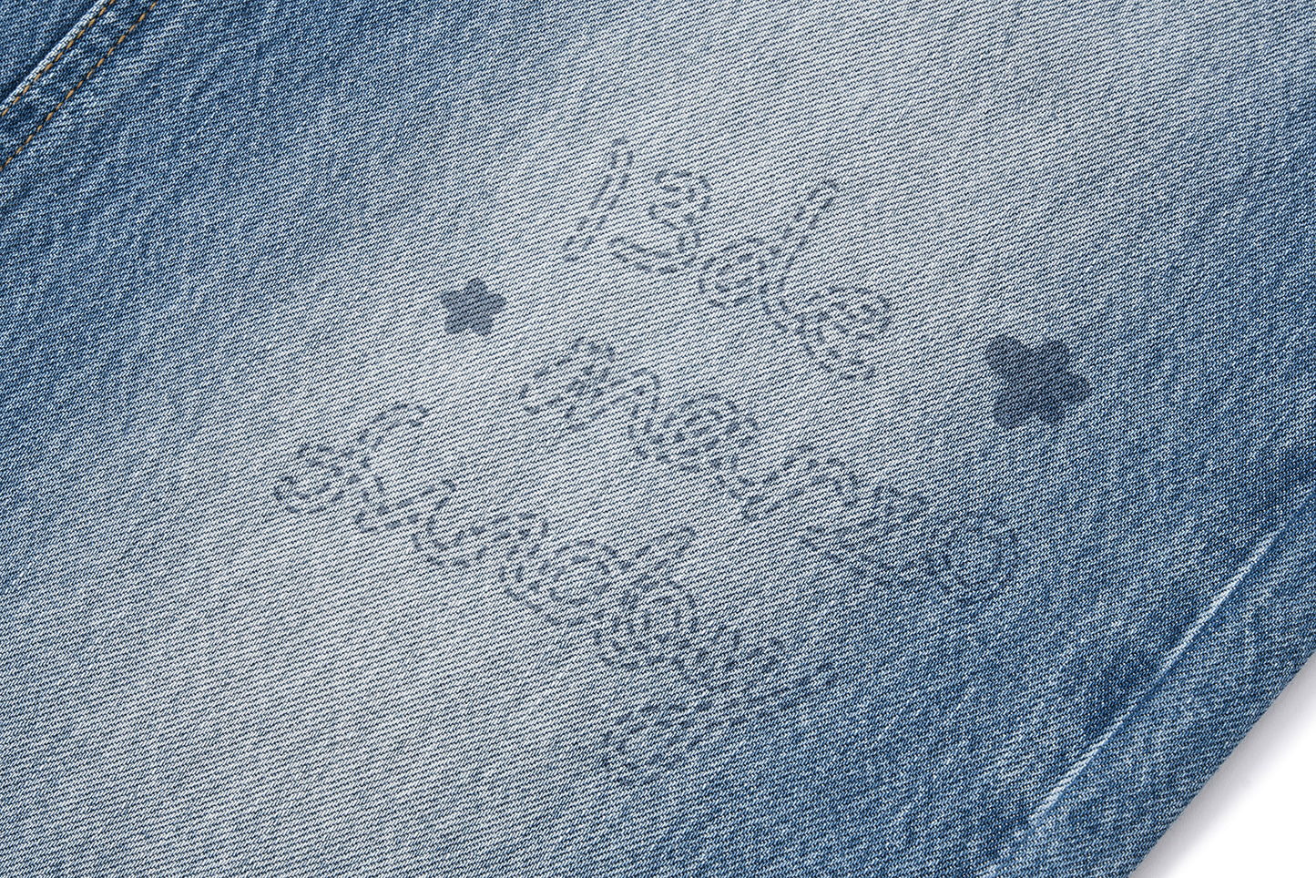 13DE MARZO Bear Base Jeans Blue