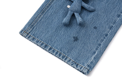 13DE MARZO Bear Base Jeans Blue