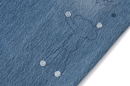 13DE MARZO Bear Base Jeans Blue