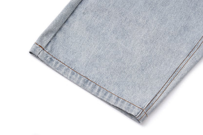 13DE MARZO Rolling Stones Shirt Print Jeans Blue
